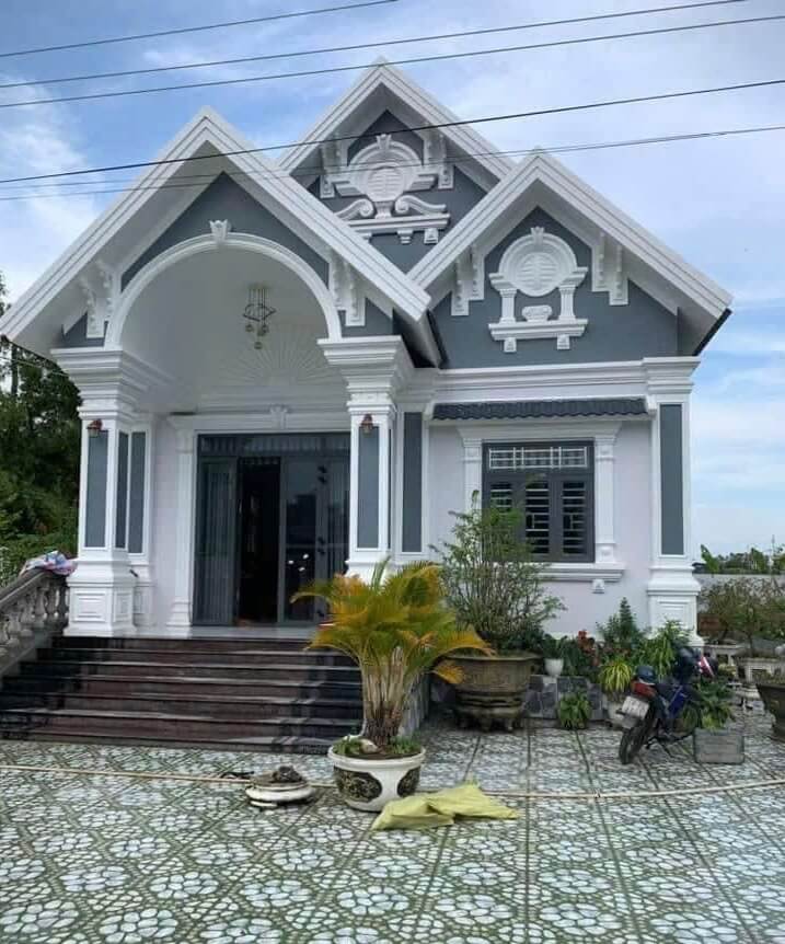 Đắp phù điêu mặt tiền biệt thự 1