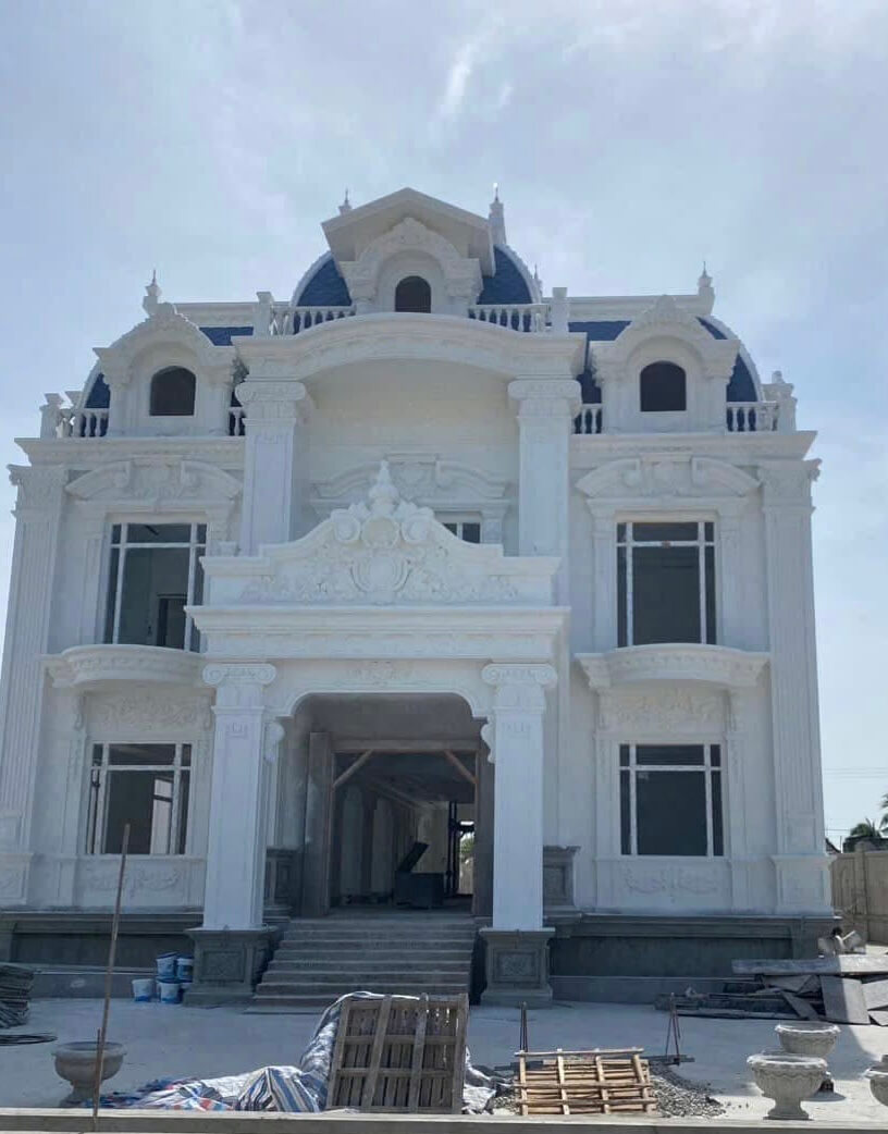 Đắp phù điêu mặt tiền biệt thự 4