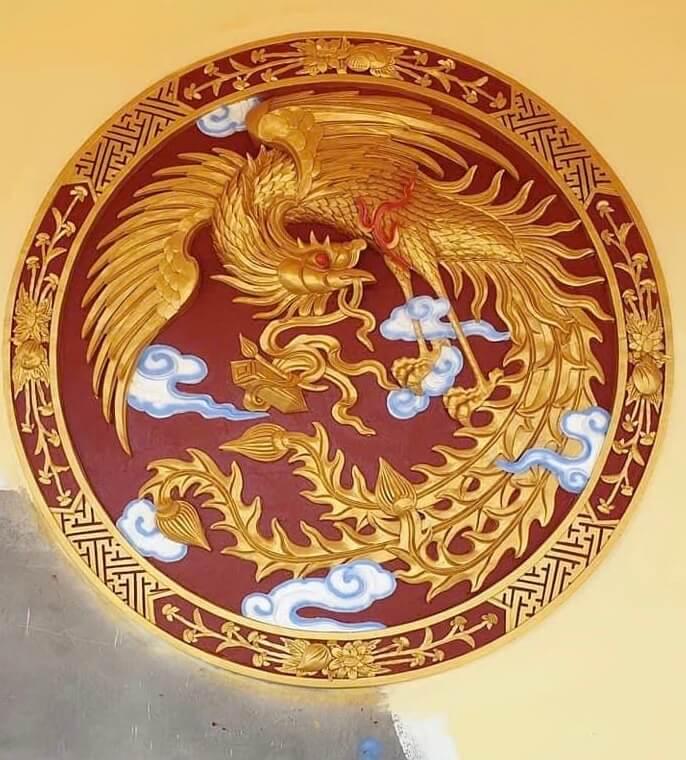 Đắp phù điêu rồng phượng xi măng 6