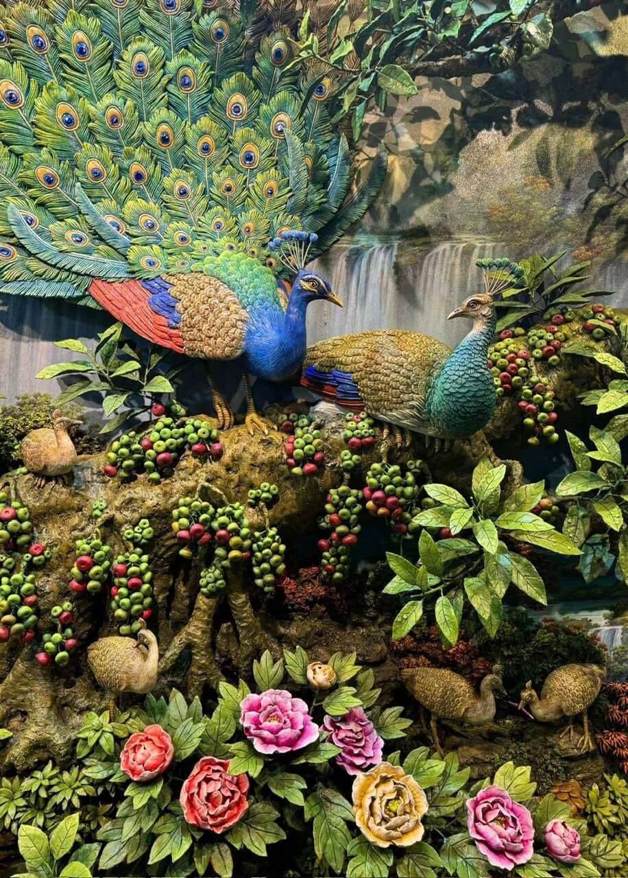 Đắp tranh xi măng ngoài trời 3