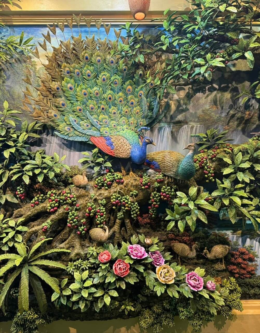 Đắp tranh xi măng ngoài trời 4