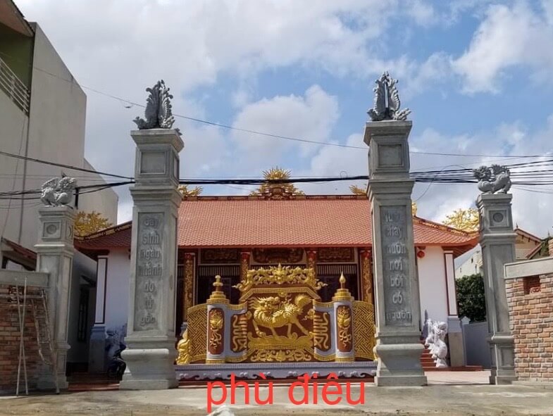 Hoa văn trên nóc nhà từ đường 4