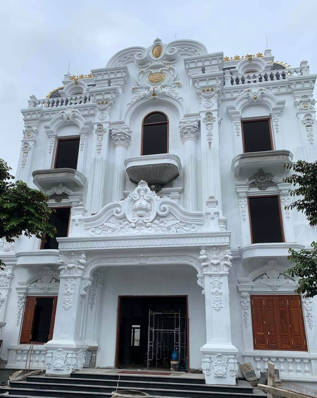 Mẫu hoa văn phù điêu tân cổ điển 2