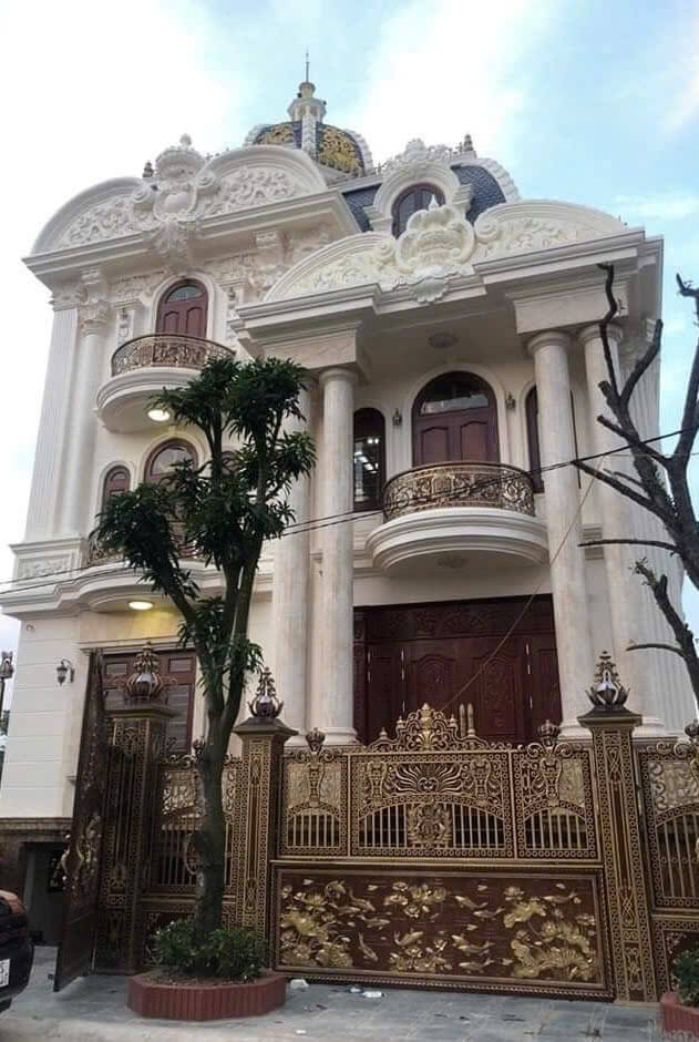 Mẫu nhà tân cổ điển mặt tiền 7m 7