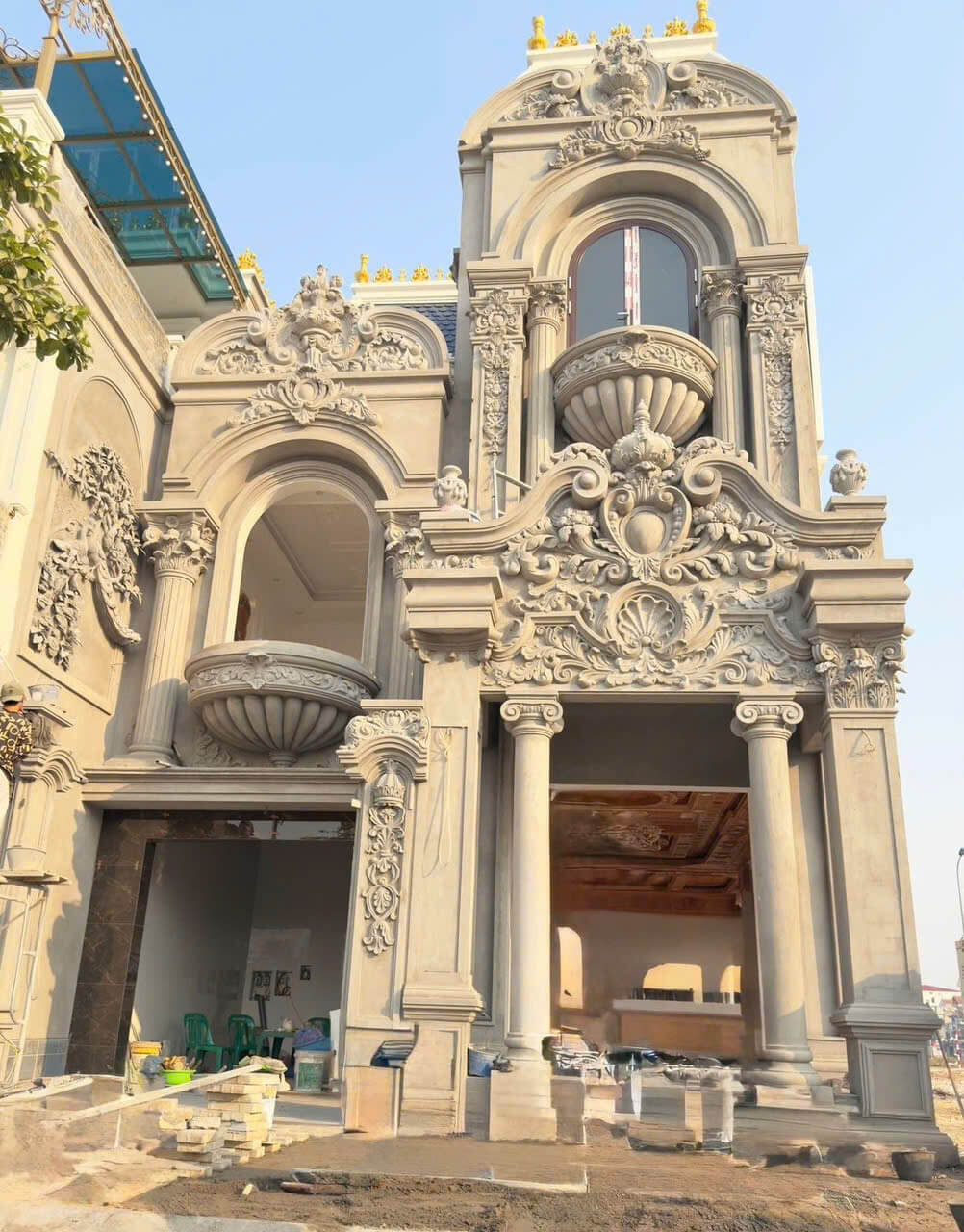 Mẫu nhà tân cổ điển mặt tiền 7m 8