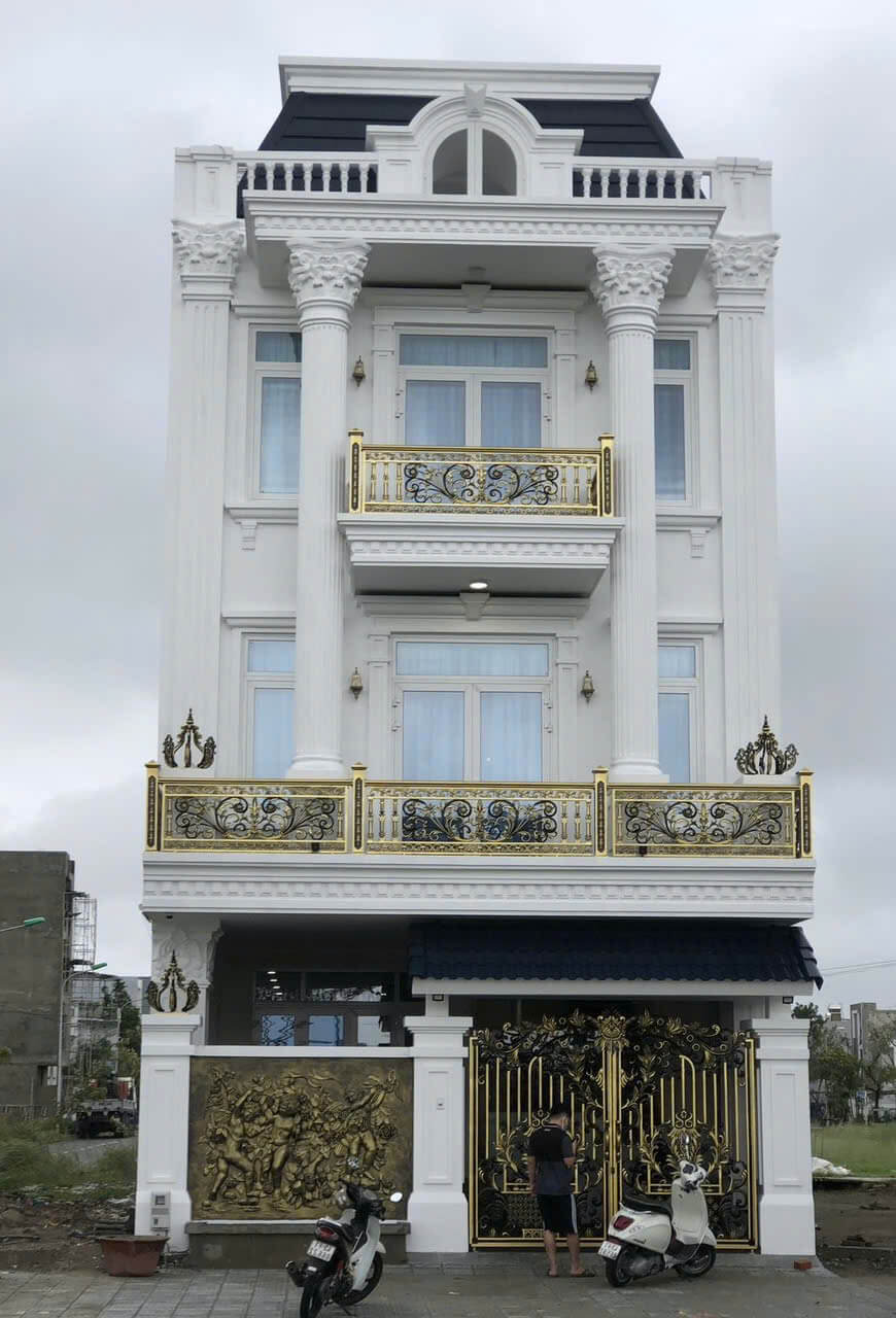 Mẫu nhà tân cổ điển mặt tiền 7m 9