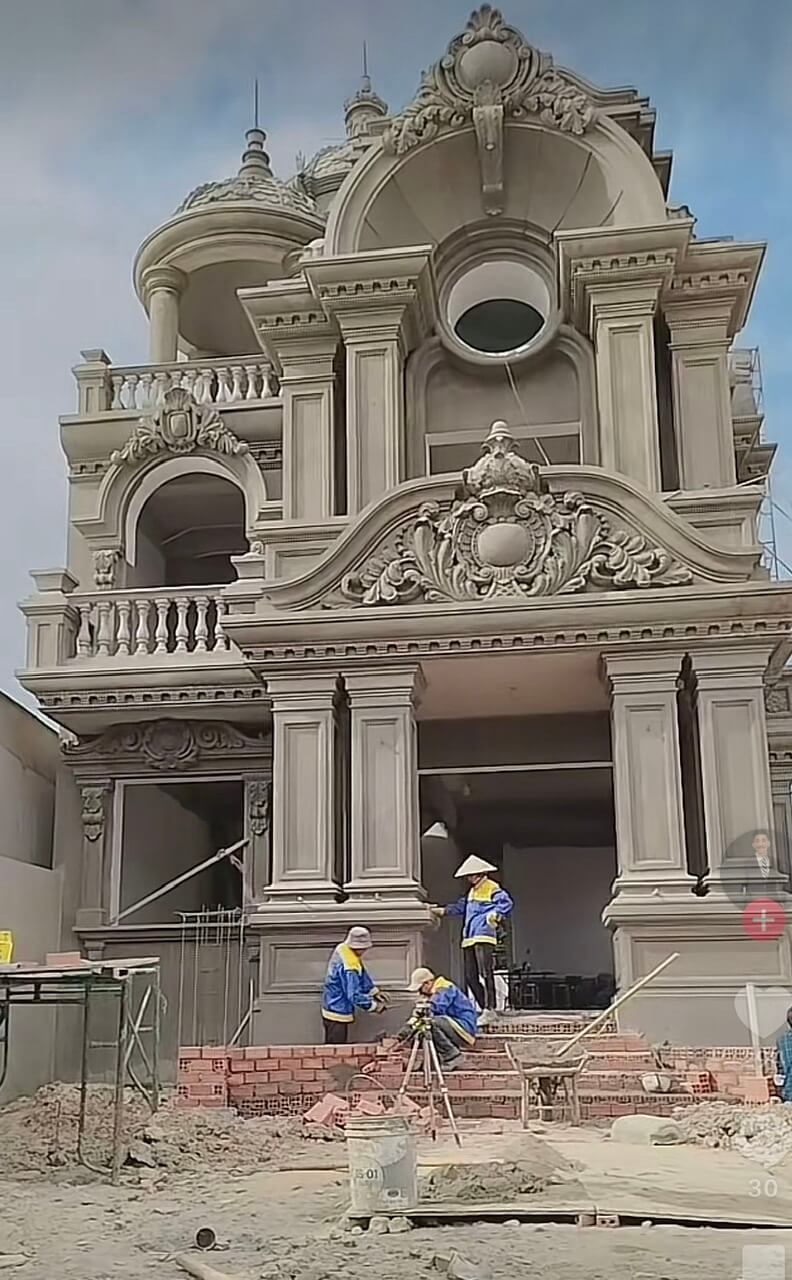 Mẫu phù điêu mặt tiền đẹp 1