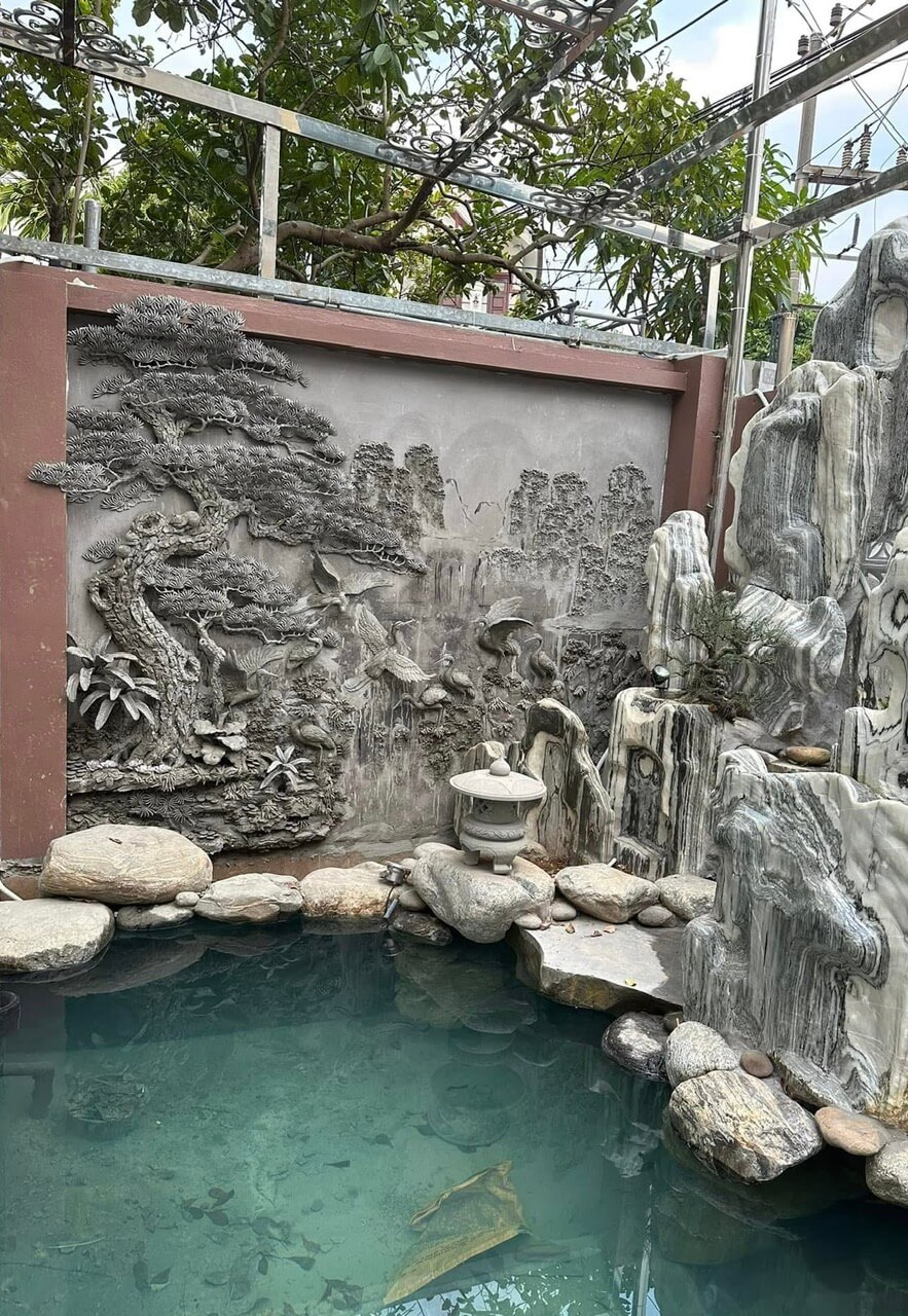 Mẫu tranh phù điêu xi măng đẹp 2