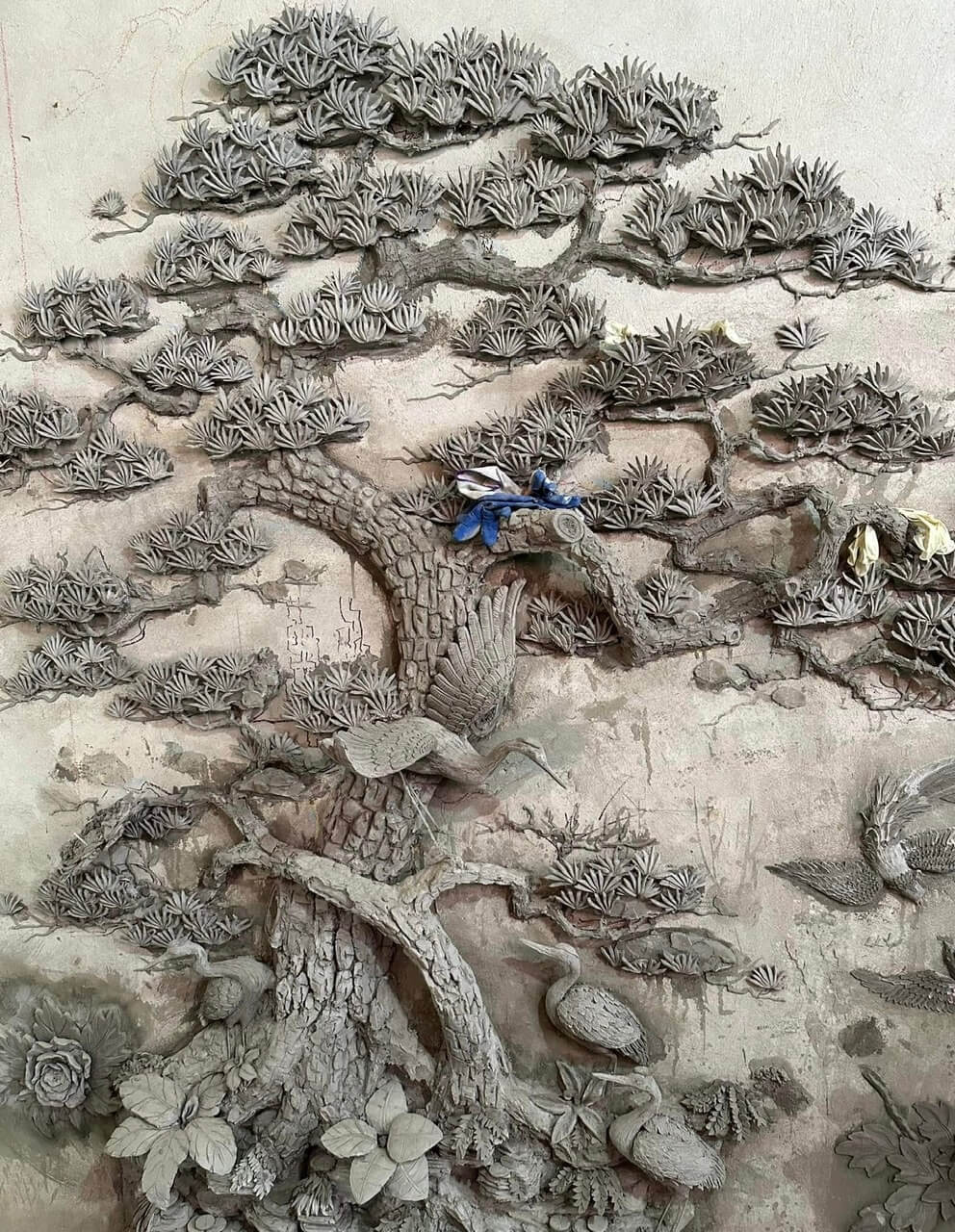 Mẫu tranh phù điêu xi măng đẹp 3