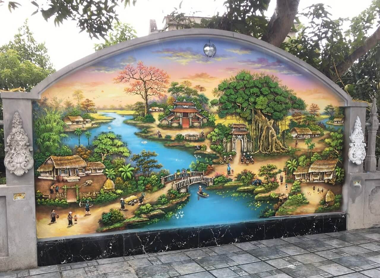 Mẫu tranh phù điêu xi măng đẹp 5