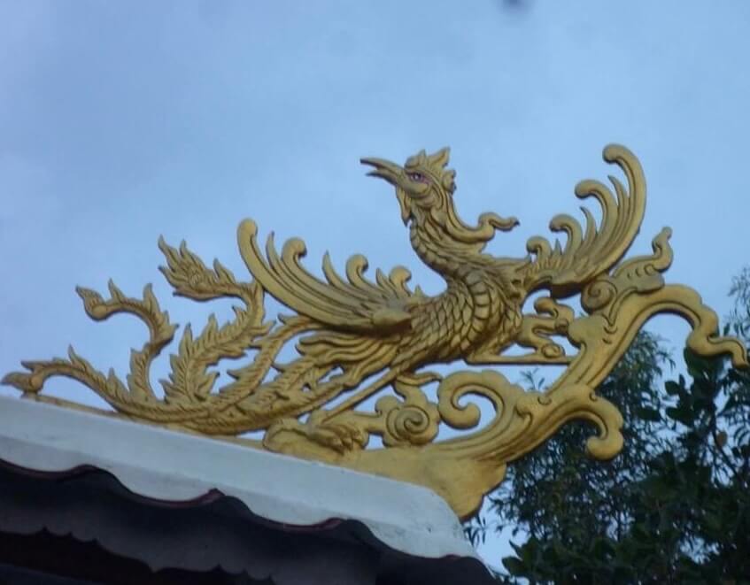 Phù điêu long lân quy phụng xi măng 11