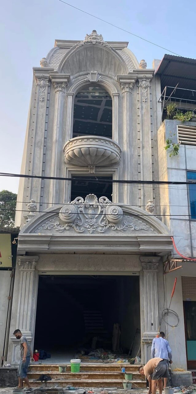 Phù điêu mặt tiền đơn giản 4