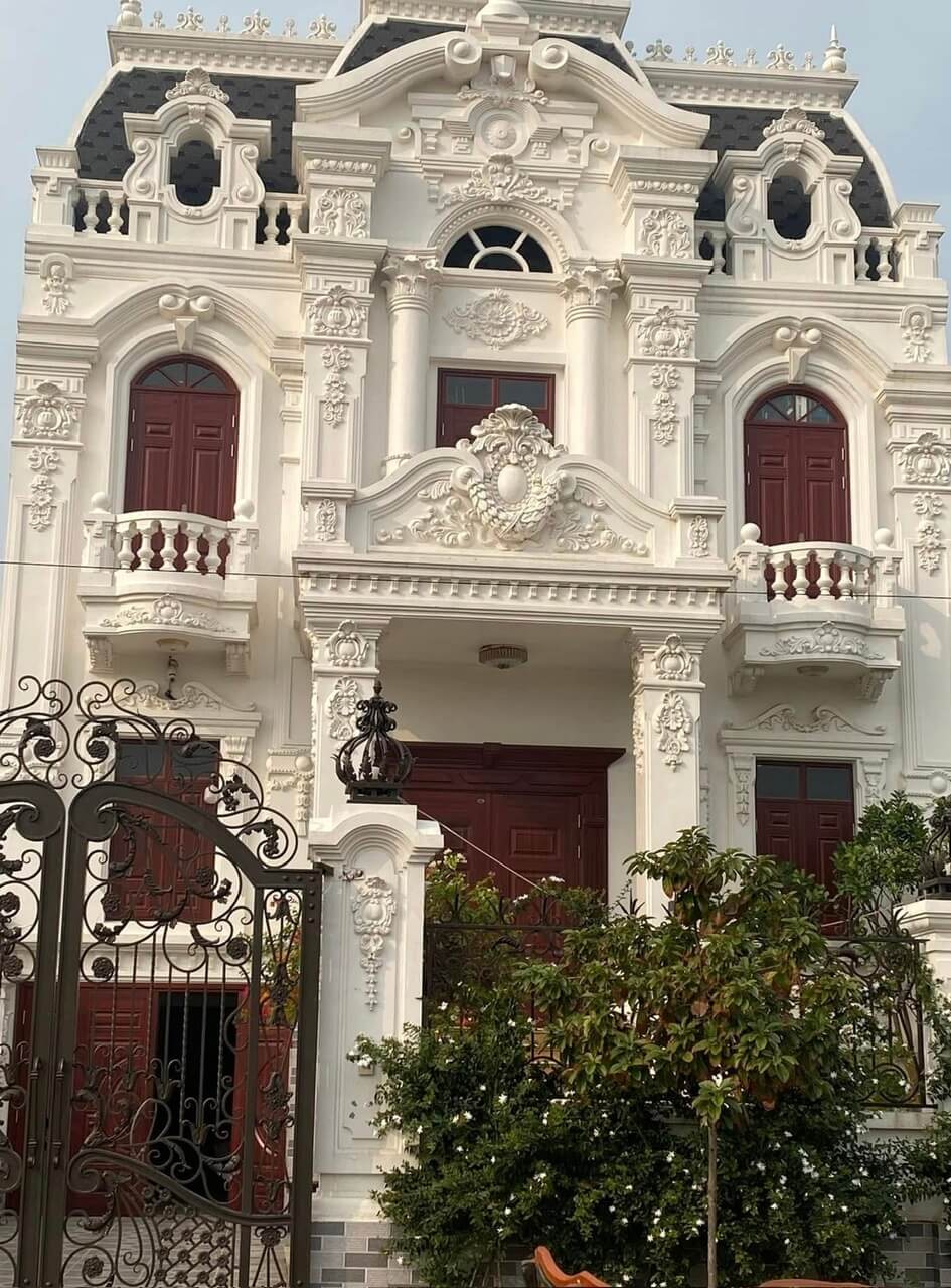 Phù điêu xi măng cho biệt thự 4