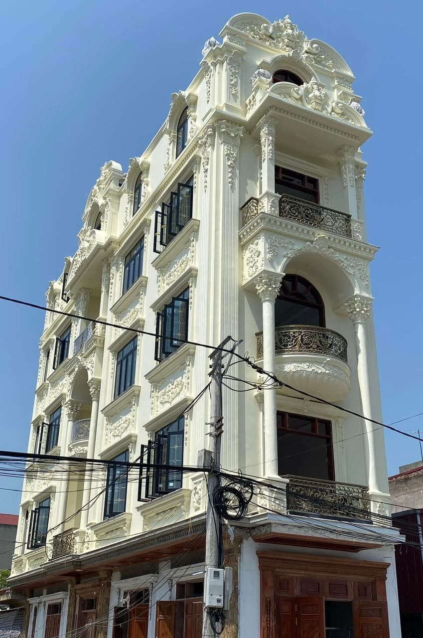 Phù điêu xi măng cho biệt thự 5