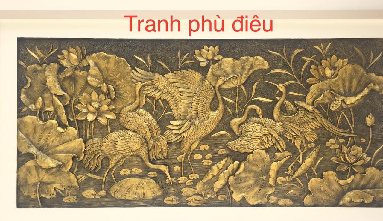 Tranh tường phù điêu xi măng 9